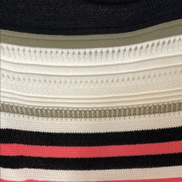 New York & Company Black and White Sheath Midi Dress Halter Sleeveless - Picture 4 of 7